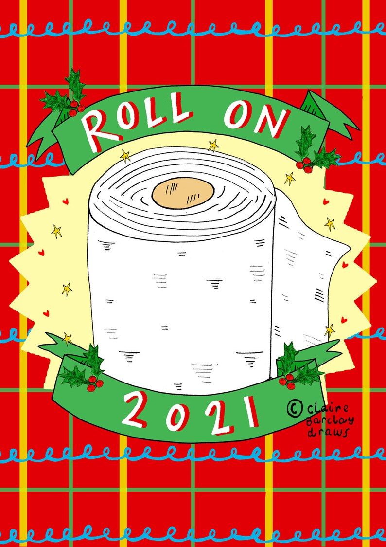 Roll on 2021 Christmas Card  Etsy