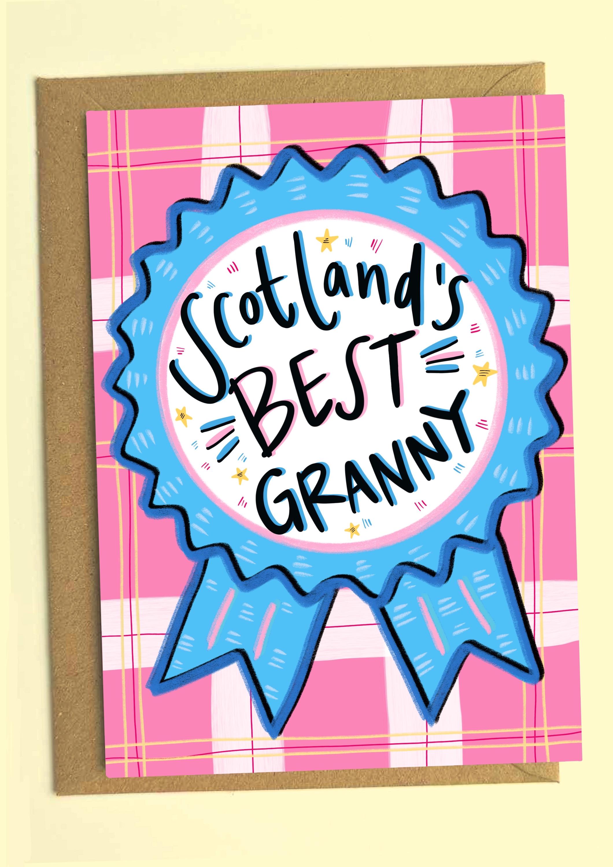 Scotland’s BEST Granny Greetings Card