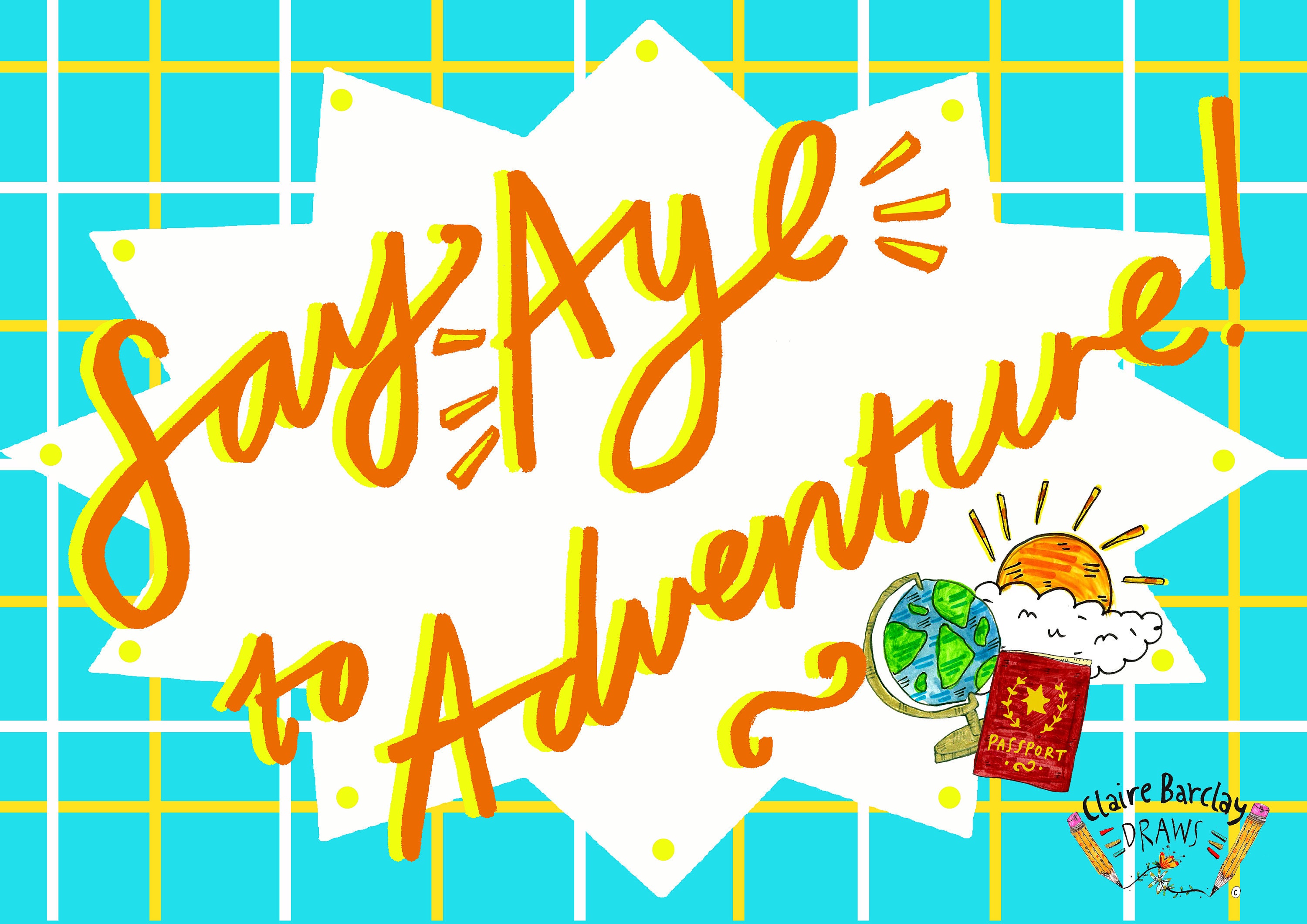 Say AYE to Adventure Greetings Card Super Scottish Leaving or Etsy