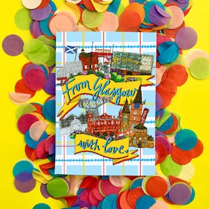 Van Glasgow With Love Greetings Card, Leeg voor alle gelegenheden