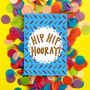 Hip Hip HOORAY! Cartão de boas vindas