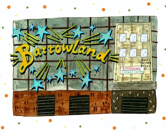 The Barrowlands Art Print, Glasgow's best venue Illustration Print