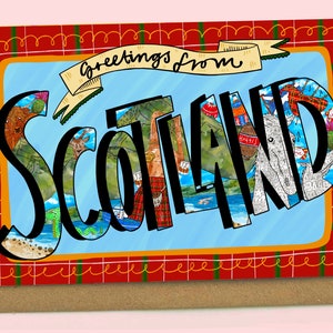 Groeten uit Schotland! Tartan-kaart