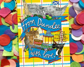 From Dundee With Love Greetings Card, Blank for all Occasions