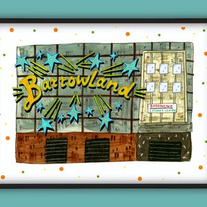 The Barrowlands Art Print, Glasgow&#39;s best venue Illustration Print