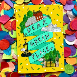 Caro Green Place Glasgow saluti carta, vuoto per tutte le occasioni