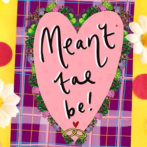 Gemeint ist tae be! Hochzeitskarte