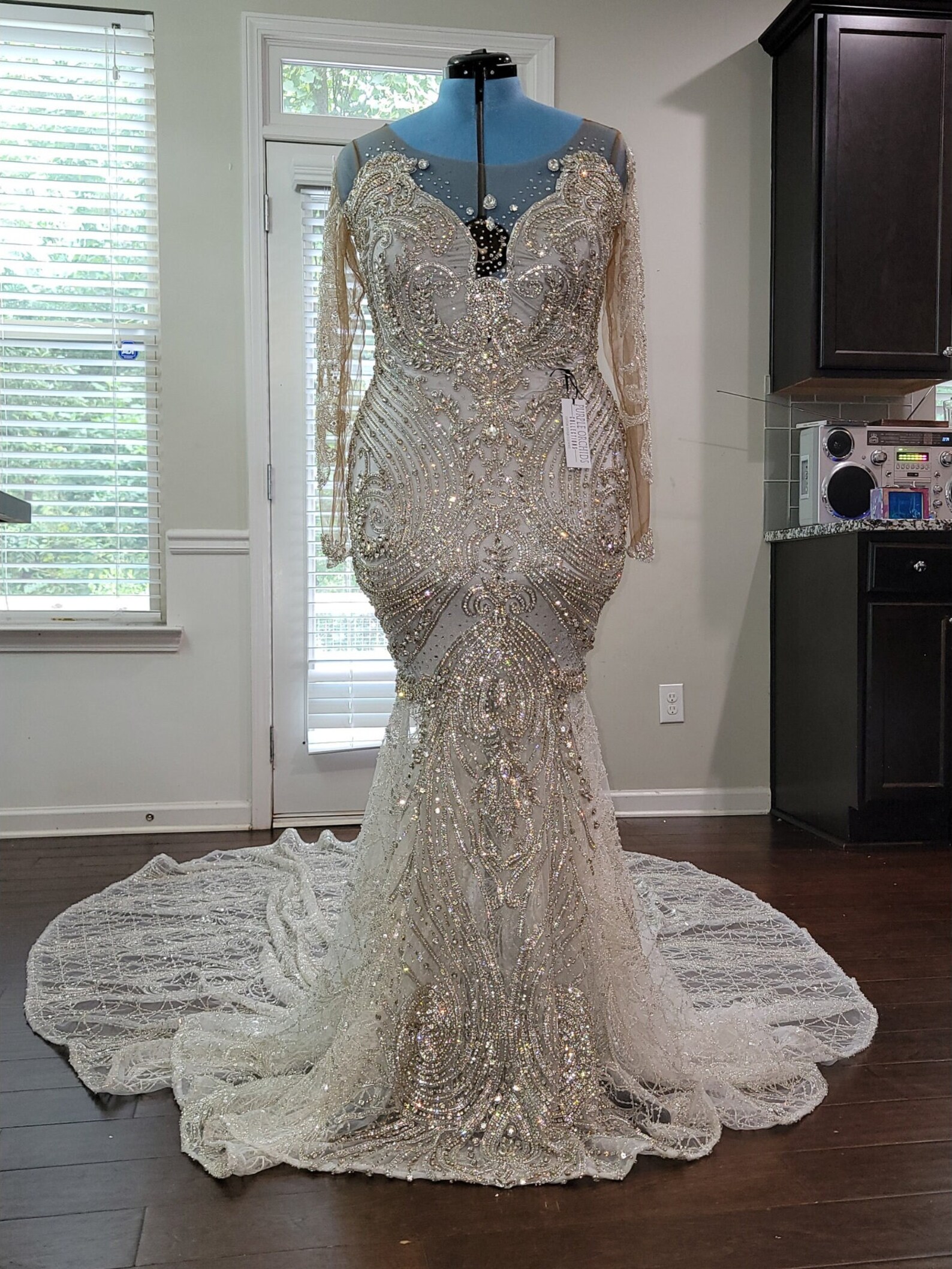 TWYLA WEDDING Gown/custom Wedding Gown Rhinestone Sparkly - Etsy