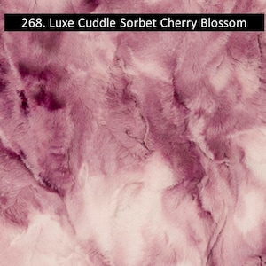 Luxe Cuddle Cherry Blossom Sorbet Tie Dye Minky By The Yard Shannon Fabric