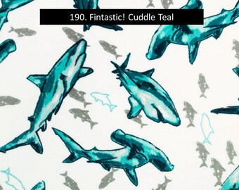Snuggly Fabric Choose Your Cut Light Blue Whales Minky Michael Miller Polyester 58 wide SMZ7673-LBLU Ocean Soft