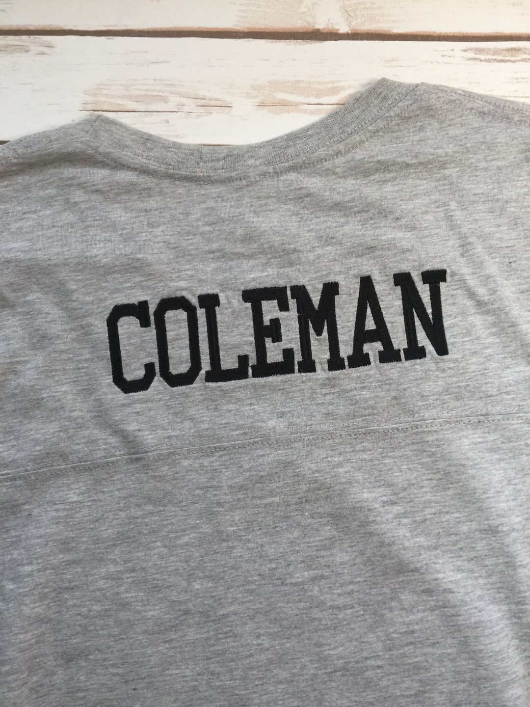 Name on Back of Football Onesie Upgrade to Add Name Only to Etsy