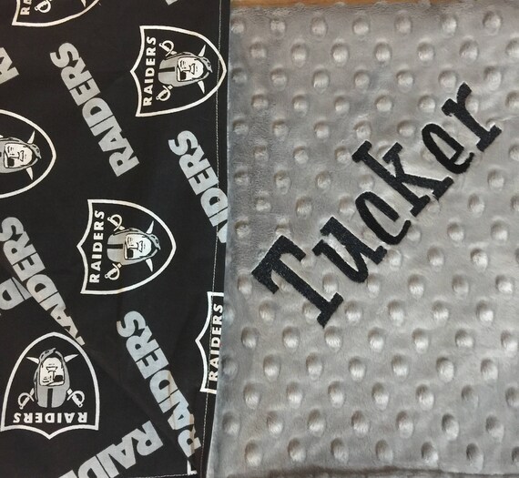 raiders baby blanket