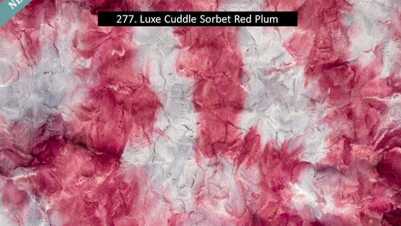 Gorgeous Plush Light Maroon Light Grey Luxe Tie Dye Minky Fabric By The Yard Shannon Luxe Red Plum Cuddle Sorbet Tie Dye Reds