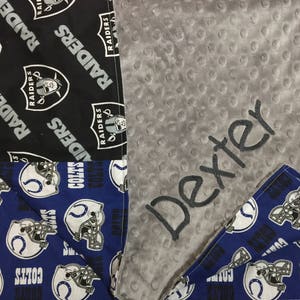 Custom House Divided Blankets are So CUTE!  Any Sport Teams or Colleges  Add A Name to Personalize