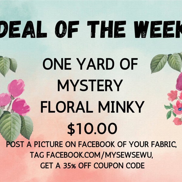 Coupon Code Fabric Etsy