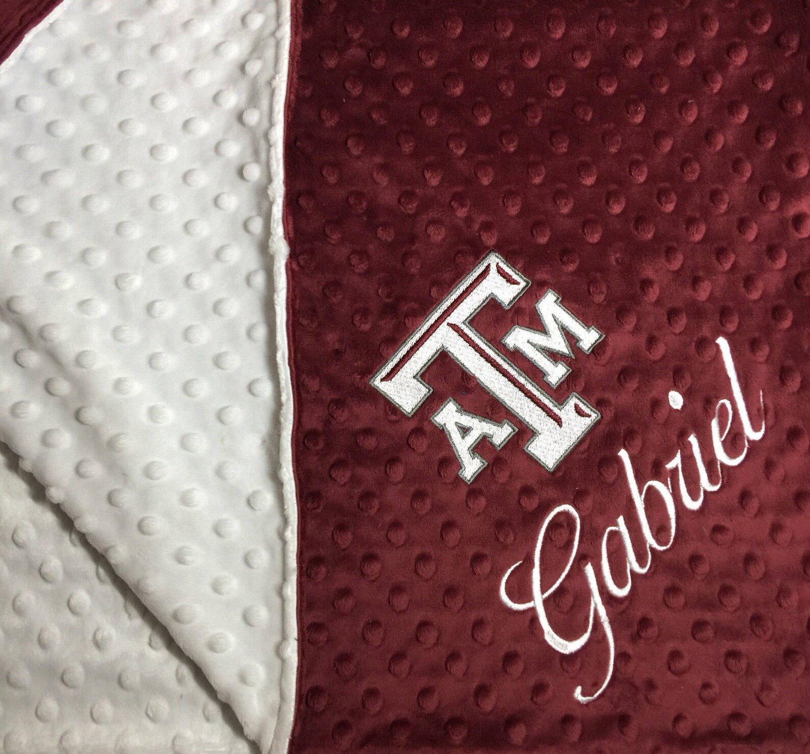 Licensed Texas A&M University Blanket TAM Baby Blanket TAM Etsy