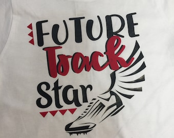 Future Track Star Onesie or Tee, Personalized Gift