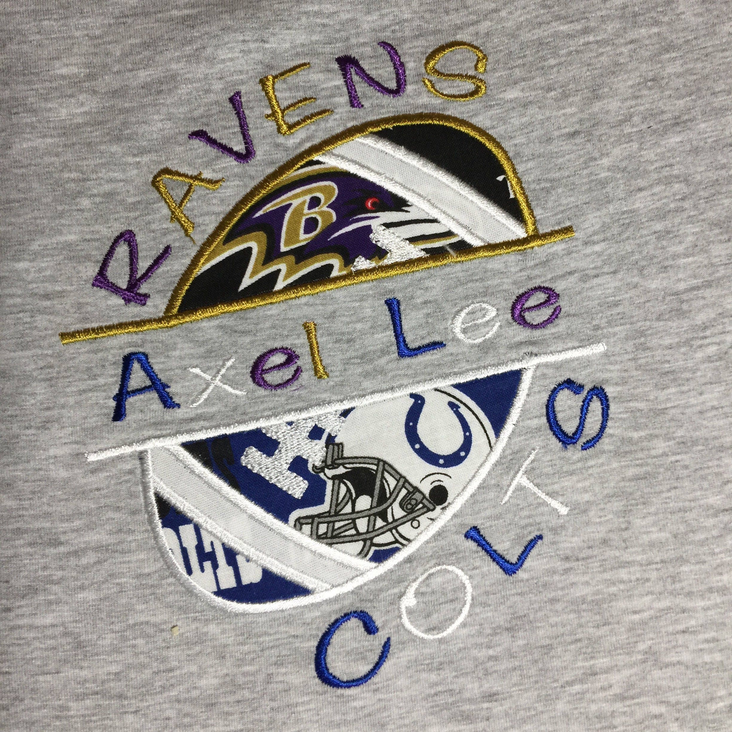 House Divided NFL Tee Split Football Ravens Colts House Etsy