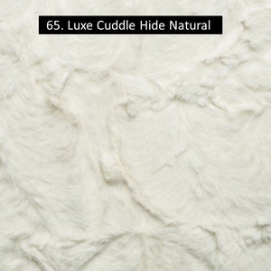 Gorgeous Plush Luxe Natural Hide Luxe Cuddle Minky Fabric By The Half Yard Shannon Luxe Cuddle Hide Natural Hide Cream Off White