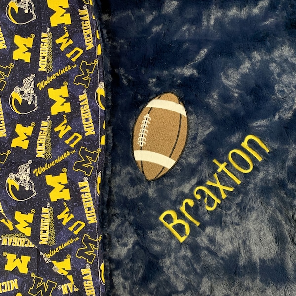 Football Minky Etsy