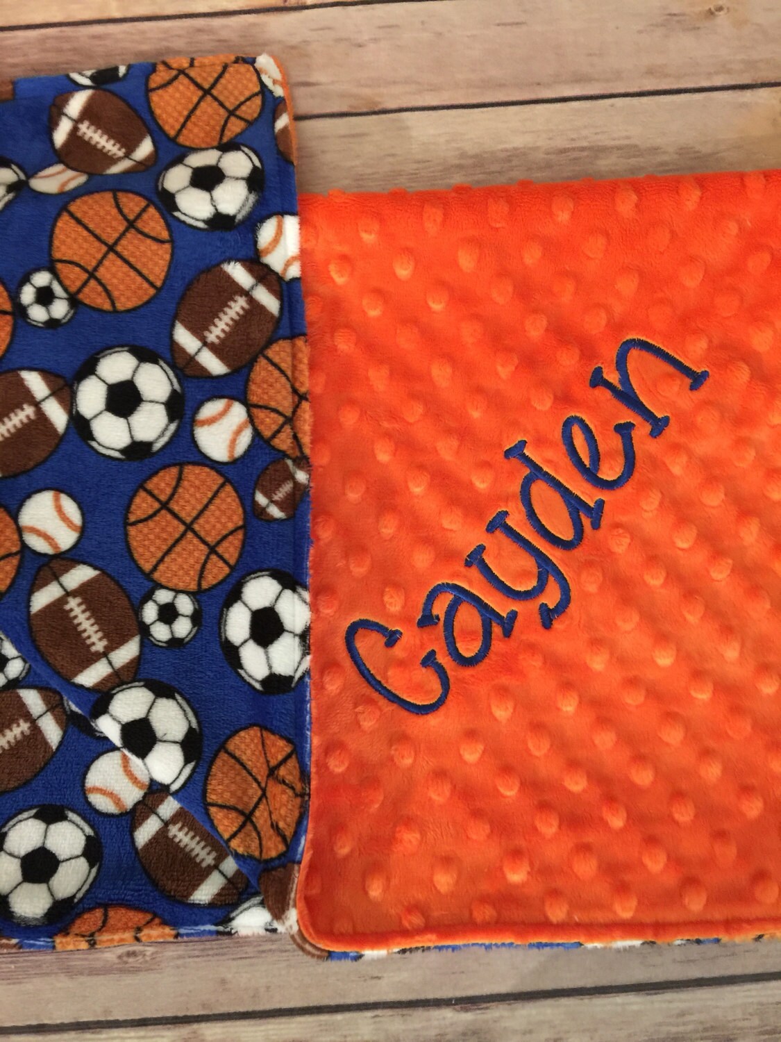 Baby Blanket All Sports Blanket Basketball Baseball Soccer Etsy