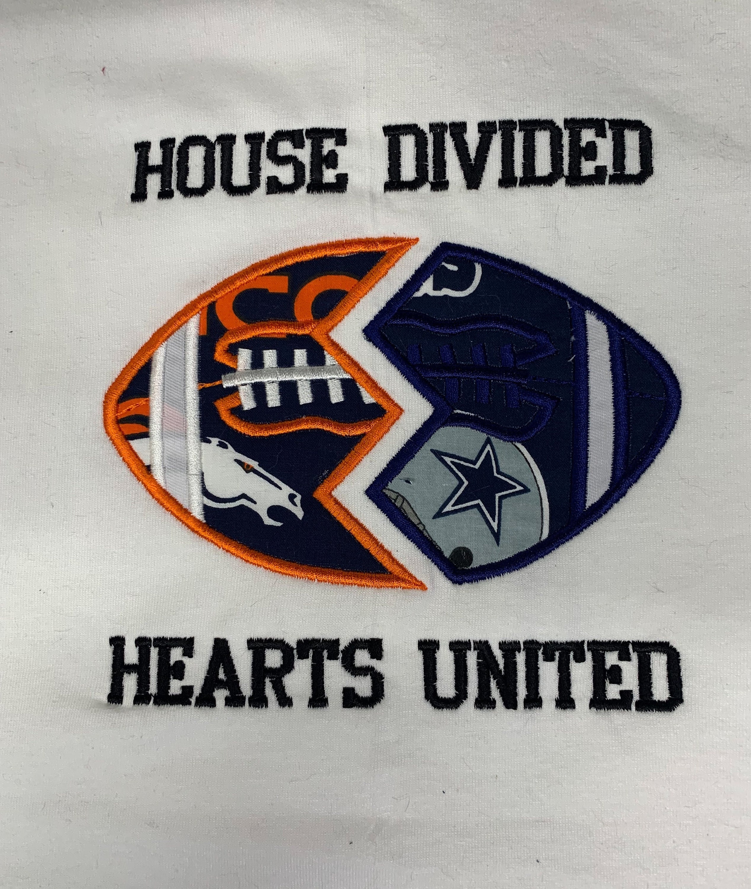 House Divided Hearts United Custom College or Professional Tee