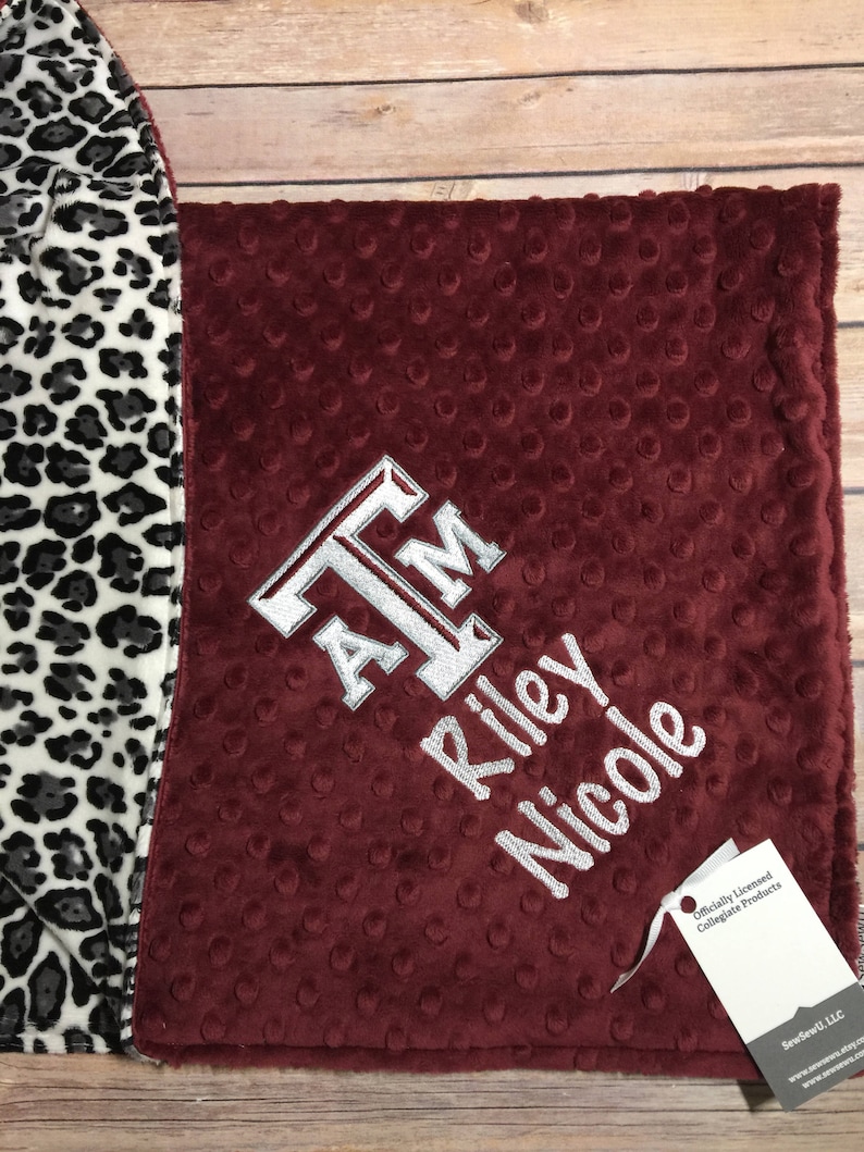 Licensed Texas A&M Baby Blanket Aggies Blanket Aggies Nursery Etsy