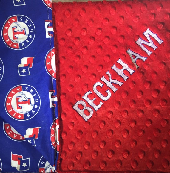 Baseball Blanket Texas Rangers Blanket MLB Baby Blanket MLB Etsy