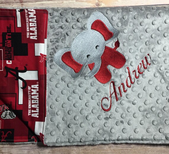 New Football University of Alabama Crimson Tide Plush Mink ...