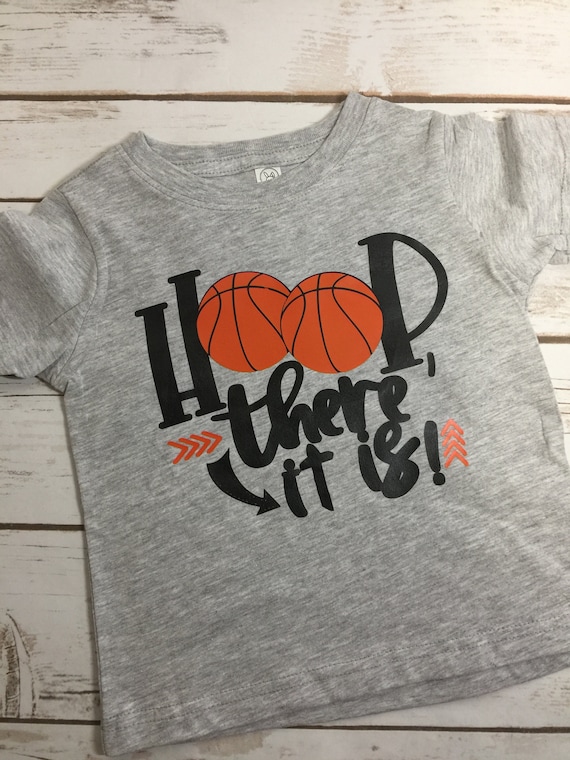 Custom Personalized Basketball Theme Heat Pressed Vinyl Tee for Any Age
