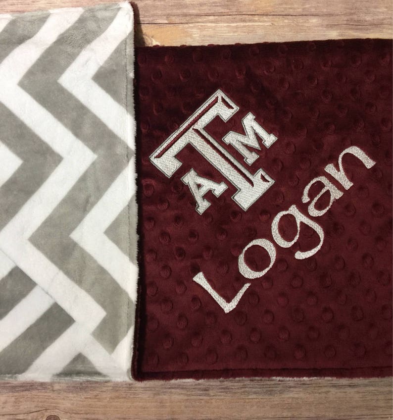 Licensed Texas A&M Blanket Aggies Blanket Adult Minky Blanket Etsy