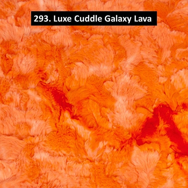 Orange Lava Galaxy Minky Fabric By The Half Yard By Shannon Fabrics Tie Dye