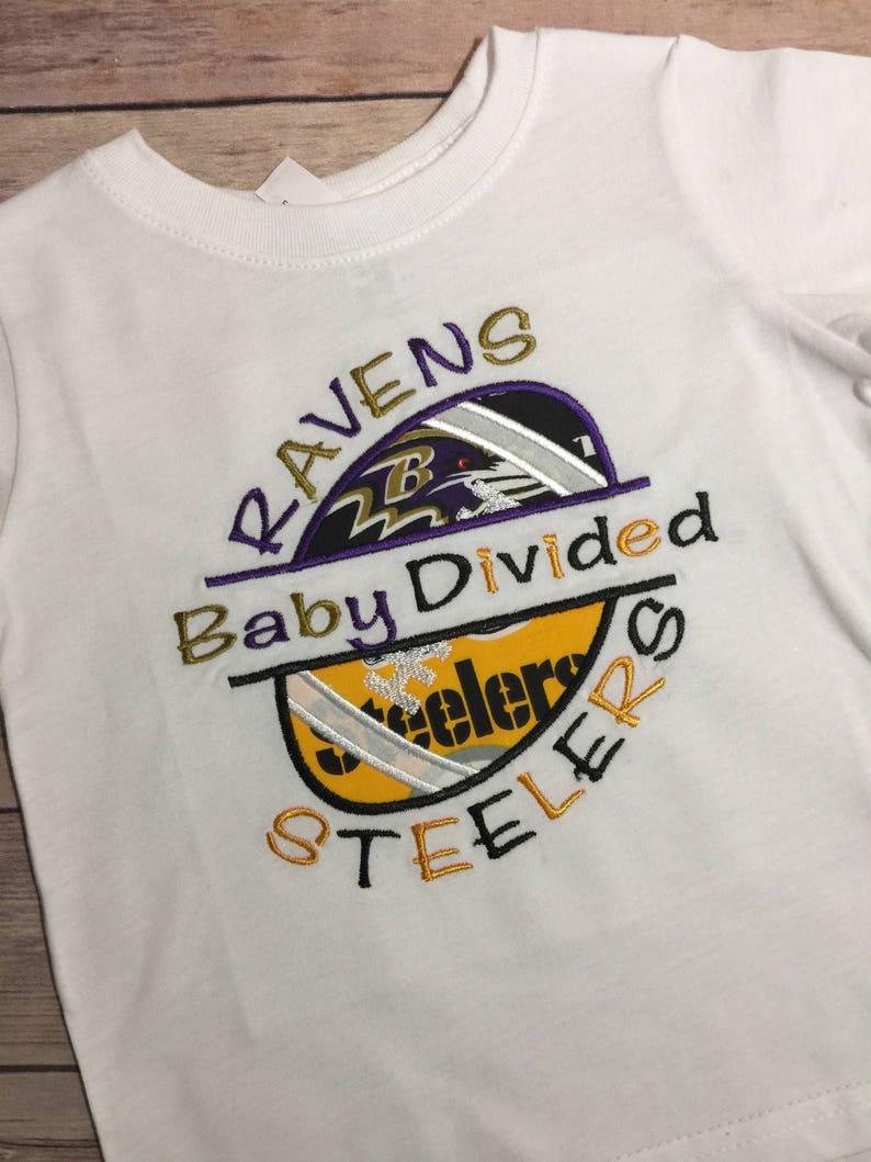 House Divided NFL Shirt NFL Ravens Tee Steelers Personalized Etsy
