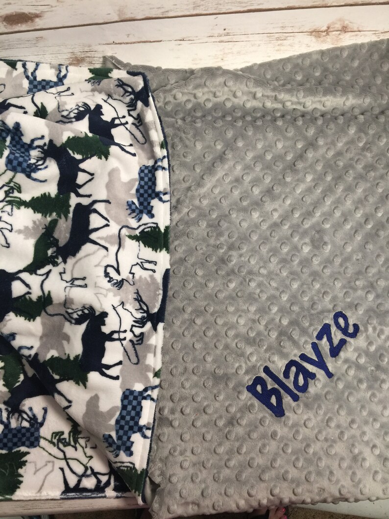 Deer Baby Blanket Hunter Theme Deer Nursey Country Decor Deer Hunter Adult Blanket Hunter Nursery Deer Cabin Theme Hunter Cabin Decor