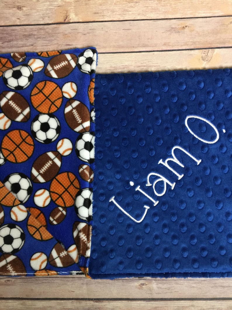 All Sports Blanket Baby Blanket Sports Theme Nursery Adult Etsy