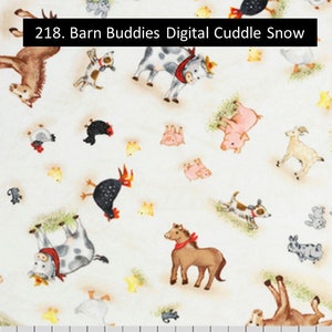 Digital Print Barn Buddies Farm Minky by Shannon Fabrics