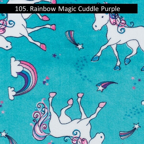 Unicorn Minky Fabric Etsy