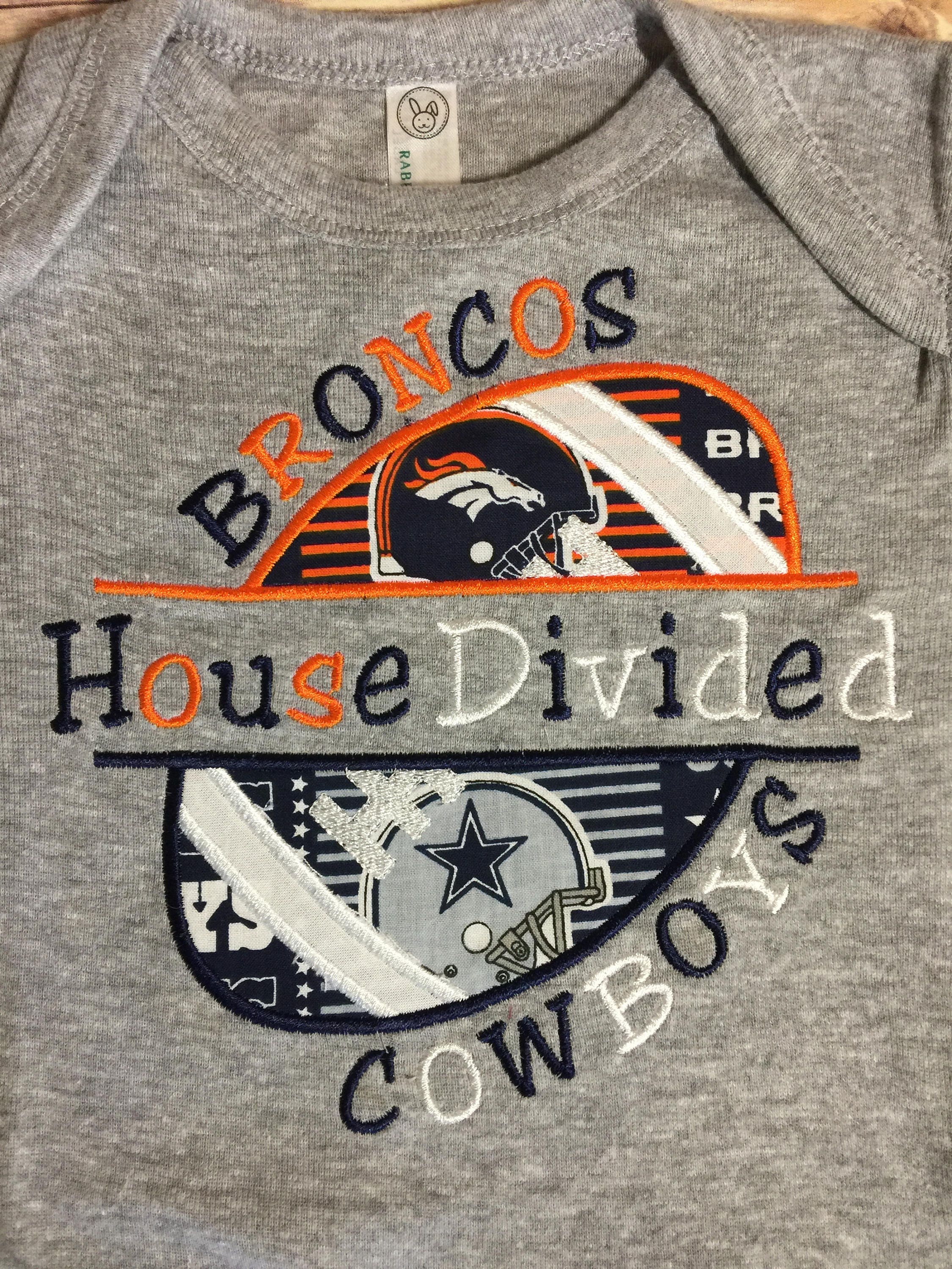 House Divided NFL Shirt Personalized TShirt Child or Adult Etsy