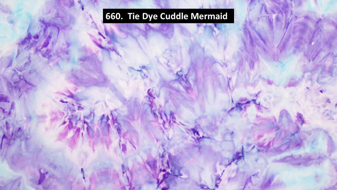 Purple Blue Tie Dye Minky Fabric by the Yard Blue Purple Minky Etsy