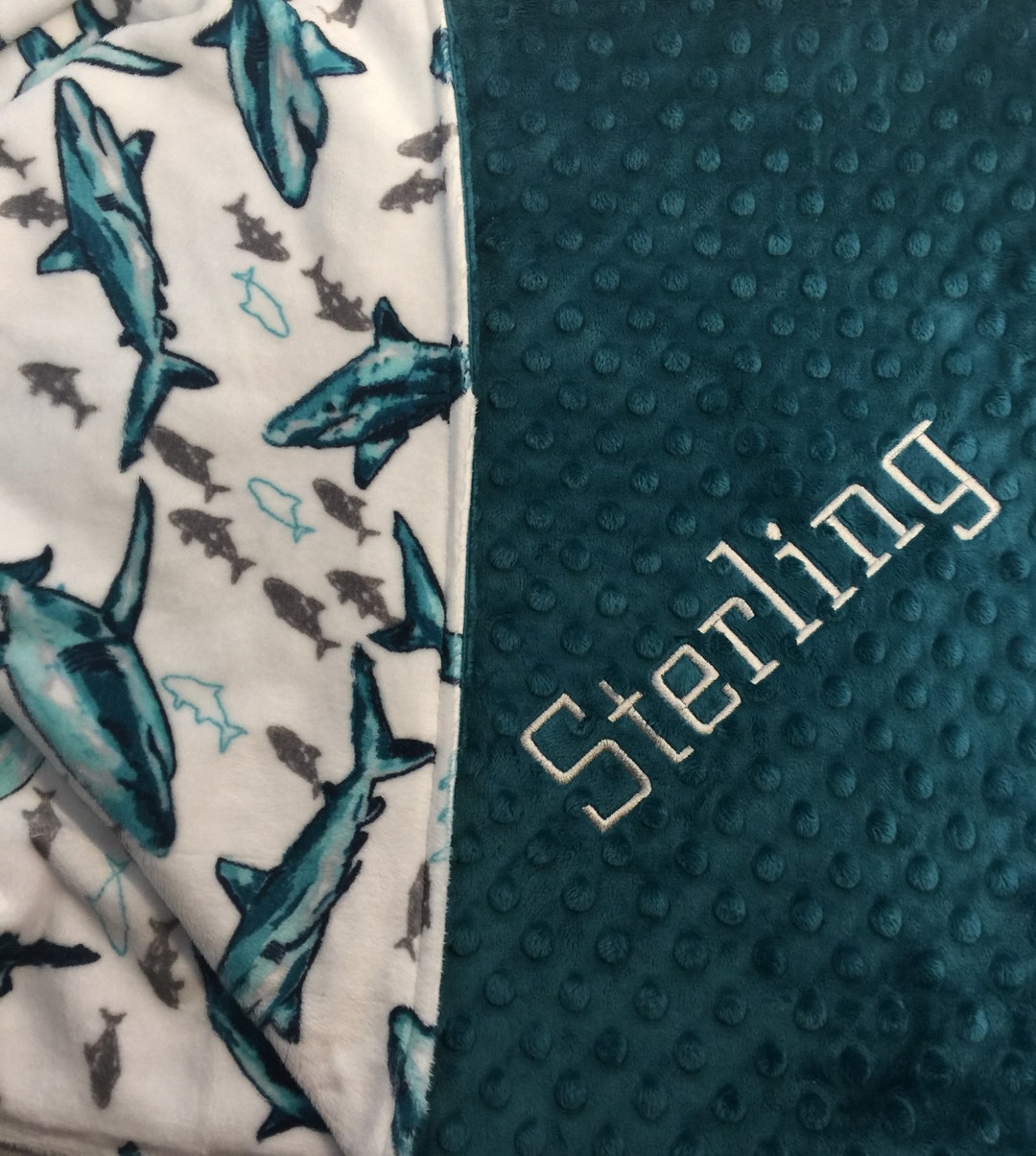 Shark Baby Blanket Shark Toddler Blanket Shark Lover Blanket Ocean
