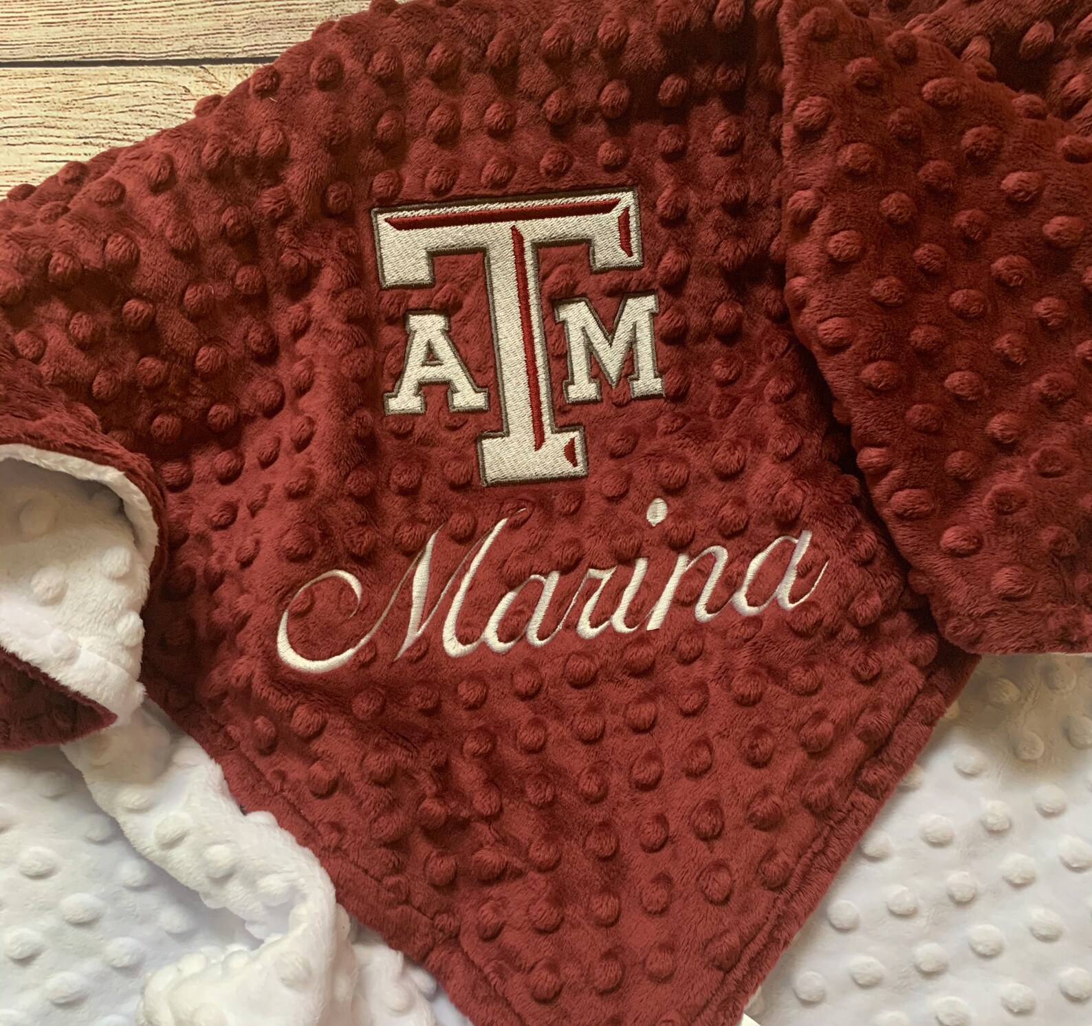 Licensed Texas A&M Blanket Aggies Blanket Adult Minky Blanket Etsy