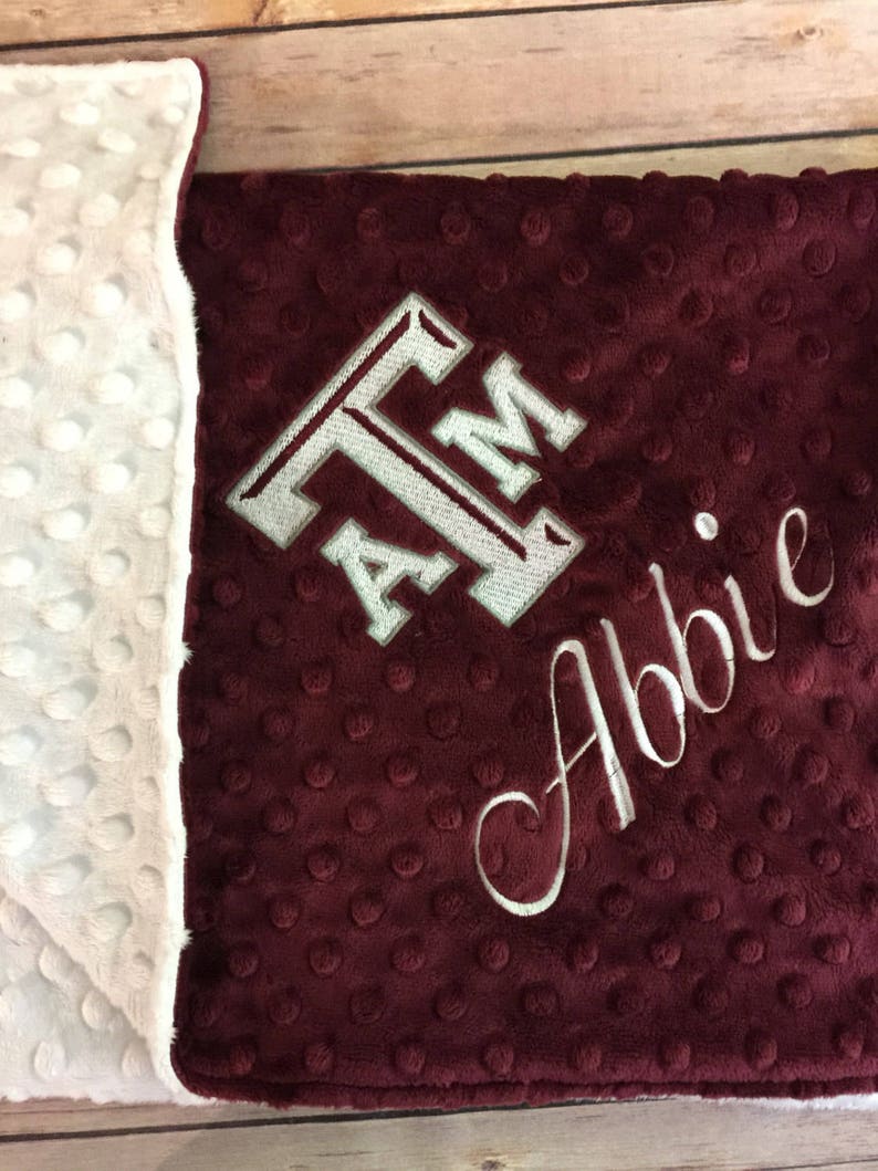 Licensed Texas A&M University Blanket Maroon and White Blanket Etsy 日本