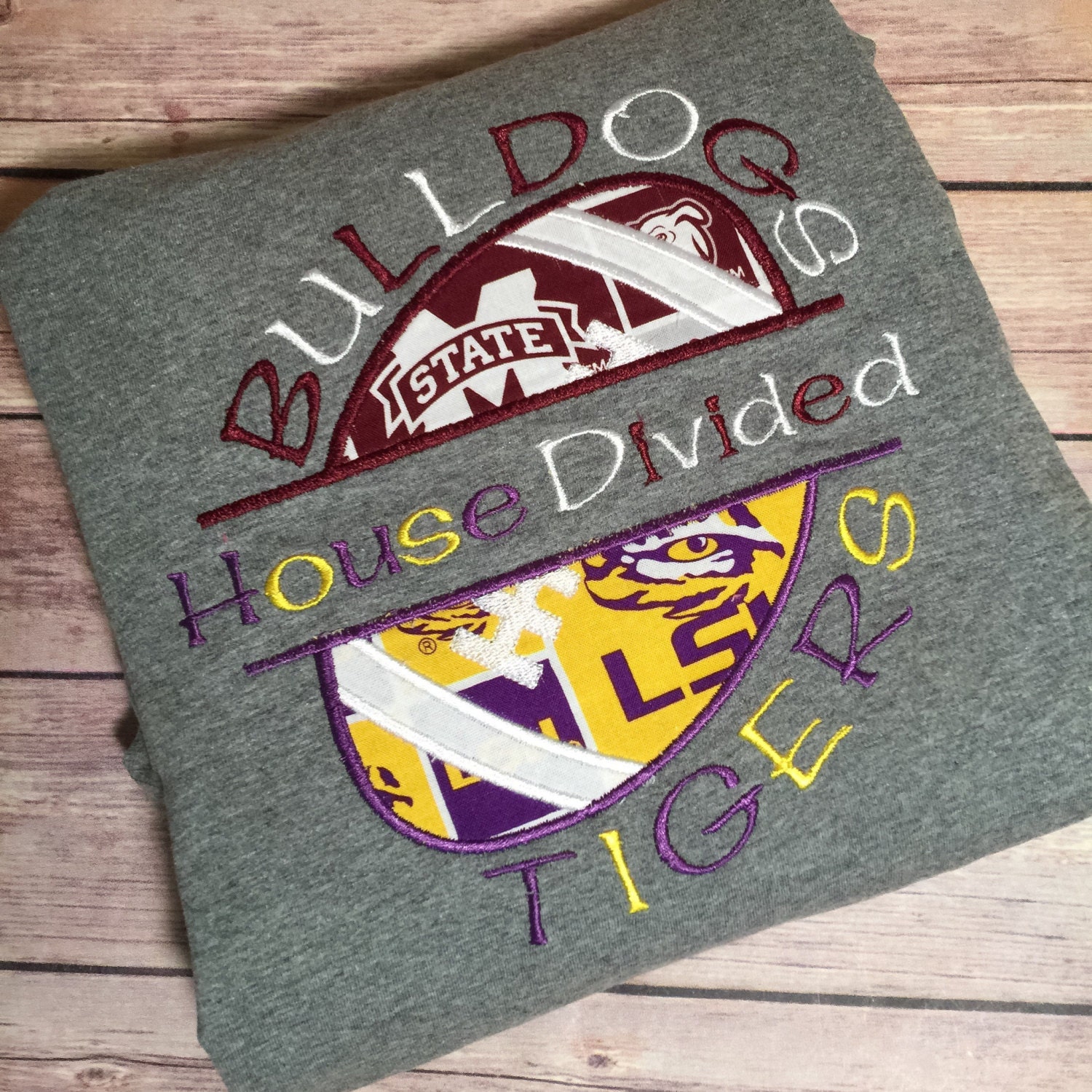 House Divided Clothing College TShirt Child Tee Adult Ts LSU Etsy