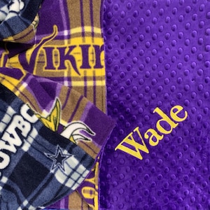 The House Divided Blanket Everyone Wants!  Custom Made With Your Teams Convo For Fabric Options Personalized