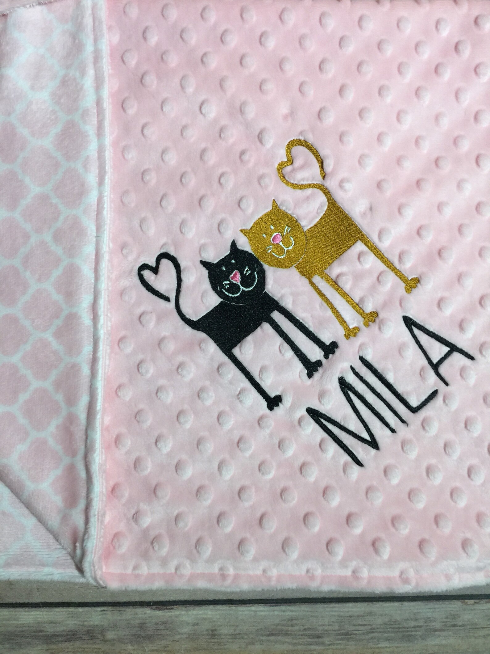 Pet Blanket Cat Blanket Kitten Blanket Pink on Pink Lattice Etsy