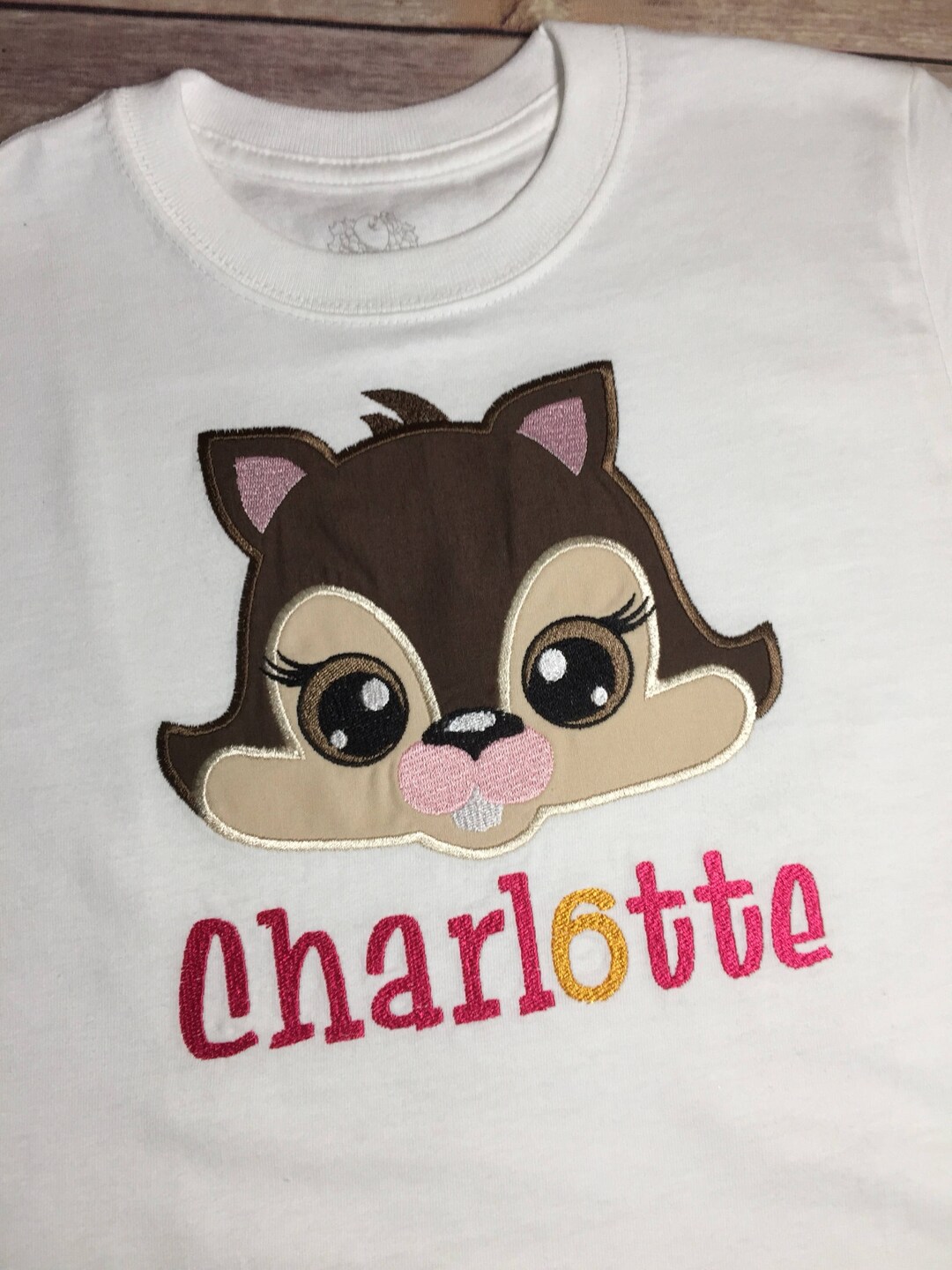 Chipmunk Theme Applique Shirt Custom Tees Sweatshirts Hoodies - Etsy