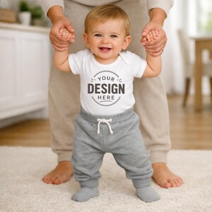 Paquete de maquetas de camisetas para bebés y hermanos / 180 imágenes de estilo de vida / Camiseta infantil Gildan 5000B Bella Canvas / Maquetas de ropa para impresión bajo demanda / Descarga JPG imagen 4