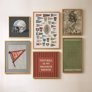 Vintage NFL Football Poster Print image 6
