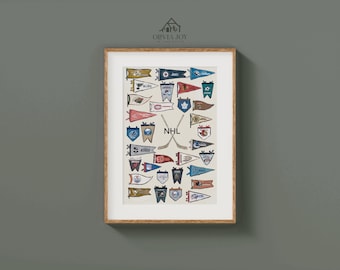 Vintage NHL Poster Print