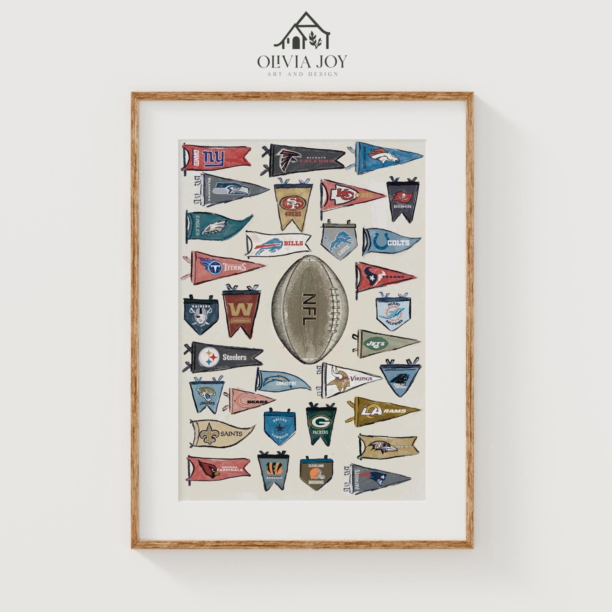 Nfl poster - Etsy 日本